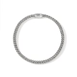 John Hardy Sterling Silver Icon Diamond Bracelet, 5mm - Size Large