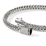 John Hardy Sterling Silver Icon Diamond Bracelet, 5mm - Size Large