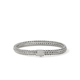 John Hardy Sterling Silver Icon Diamond Bracelet, 6.5mm - Size Medium