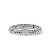 John Hardy Sterling Silver Icon Diamond Bracelet, 10.5mm - Size Small