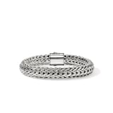 John Hardy Sterling Silver Icon Diamond Bracelet, 10.5mm - Size Small
