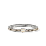 John Hardy Sterling Silver & 14K Yellow Gold Reversible Bracelet, 6.5mm - Size Small