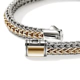 John Hardy Sterling Silver & 14K Yellow Gold Reversible Bracelet, 6.5mm - Size Small