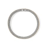 John Hardy Sterling Silver & 14K Yellow Gold Reversible Bracelet, 6.5mm - Size Large