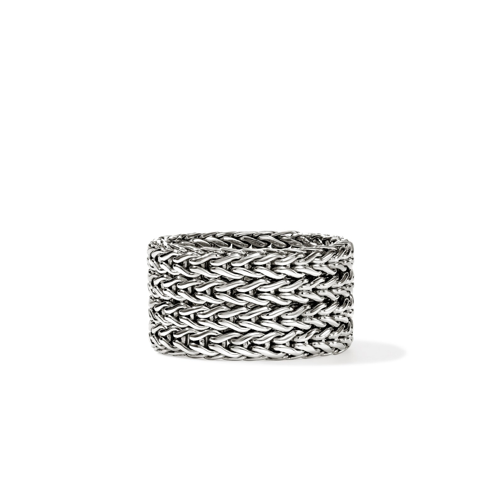 John Hardy Sterling Silver Icon Link Chain Ring, 12mm - Size 8