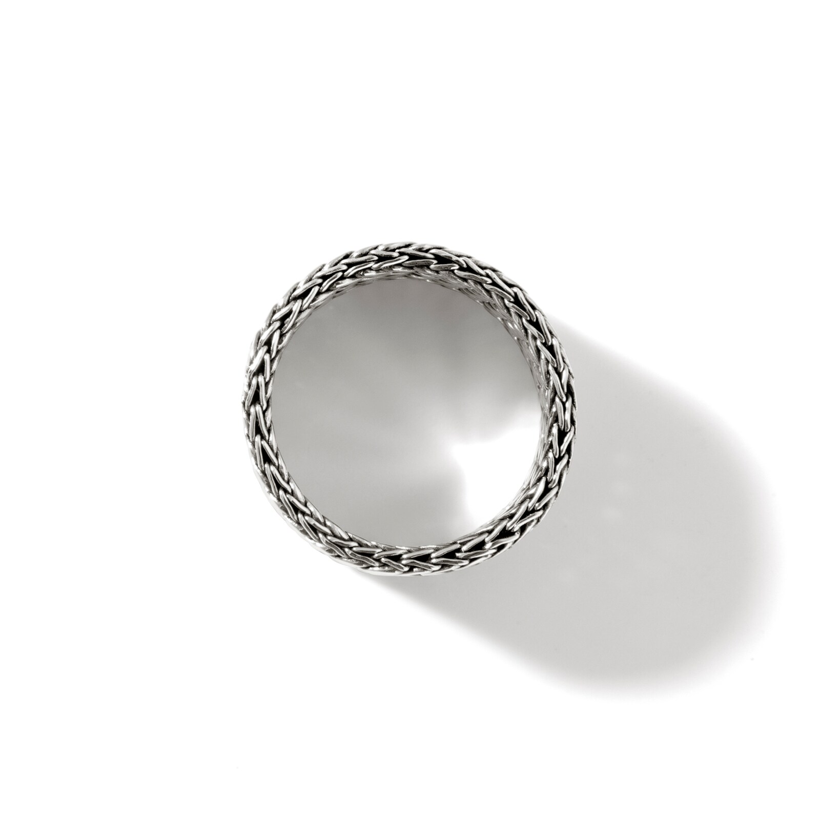 John Hardy Sterling Silver Icon Link Chain Ring, 12mm - Size 8