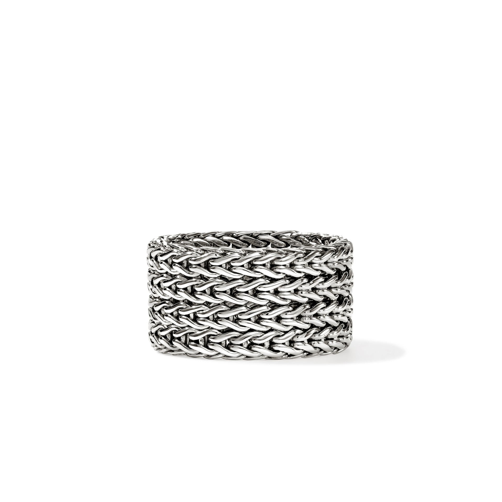 John Hardy Sterling Silver Icon Link Chain Ring, 12mm - Size 9