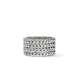 John Hardy Sterling Silver Icon Link Chain Ring, 12mm - Size 10