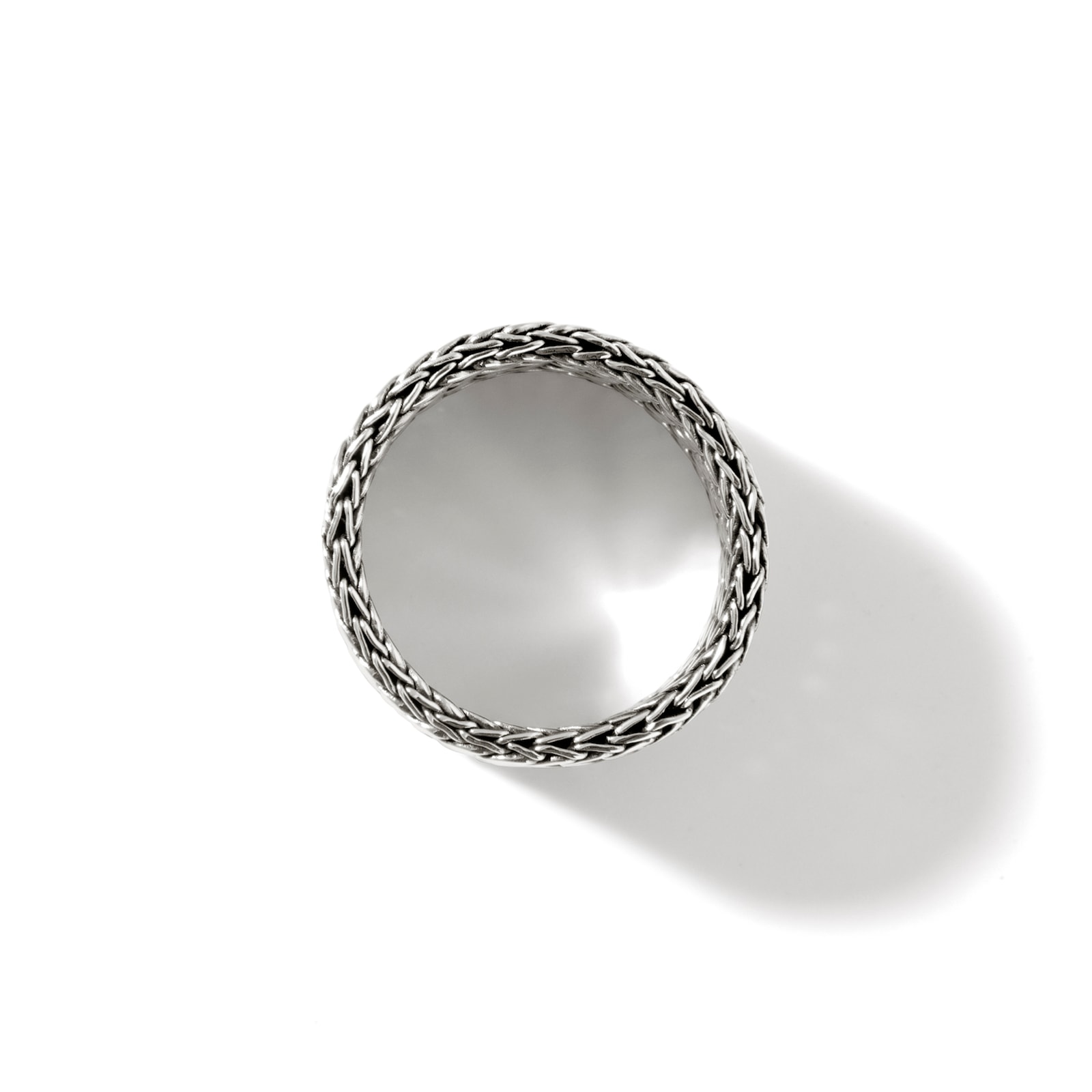 John Hardy Sterling Silver Icon Link Chain Ring, 12mm - Size 11