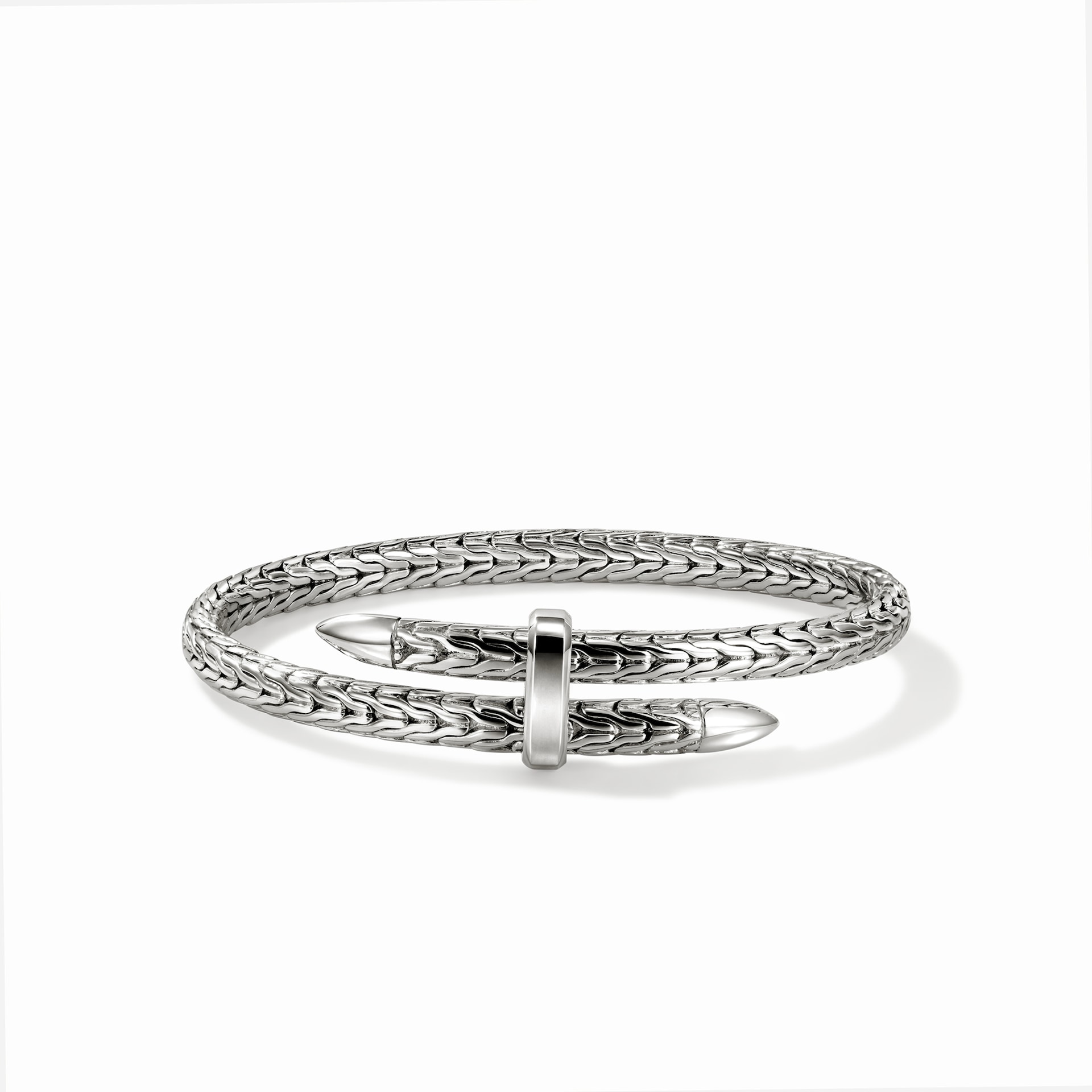 John Hardy Sterling Silver Spear Flex Cuff Bracelet, 5.5mm - Size Large John Hardy Sterling Silver Spear Flex Cuff Bracelet, 5.5mm - Size Large