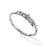 John Hardy Sterling Silver Spear Blue Sapphire Flex Cuff Bracelet, 5.5mm - Size Small