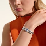 John Hardy Sterling Silver Spear Blue Sapphire Flex Cuff Bracelet, 5.5mm - Size Medium