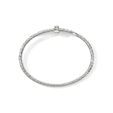 John Hardy Sterling Silver Spear Diamond Flex Cuff Bracelet, 4mm - Size Small