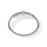 John Hardy Sterling Silver Spear Diamond Flex Cuff Bracelet, 5.5mm - Size Extra Small