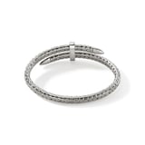 John Hardy Sterling Silver Spear Diamond Flex Cuff Bracelet, 5.5mm - Size Extra Small