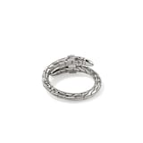 John Hardy Sterling Silver Spear Diamond Ring - Size 6