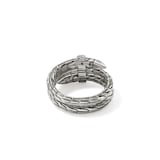 John Hardy Sterling Silver Spear Diamond Ring - Size 9