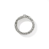 John Hardy Sterling Silver Spear Diamond Ring - Size 10