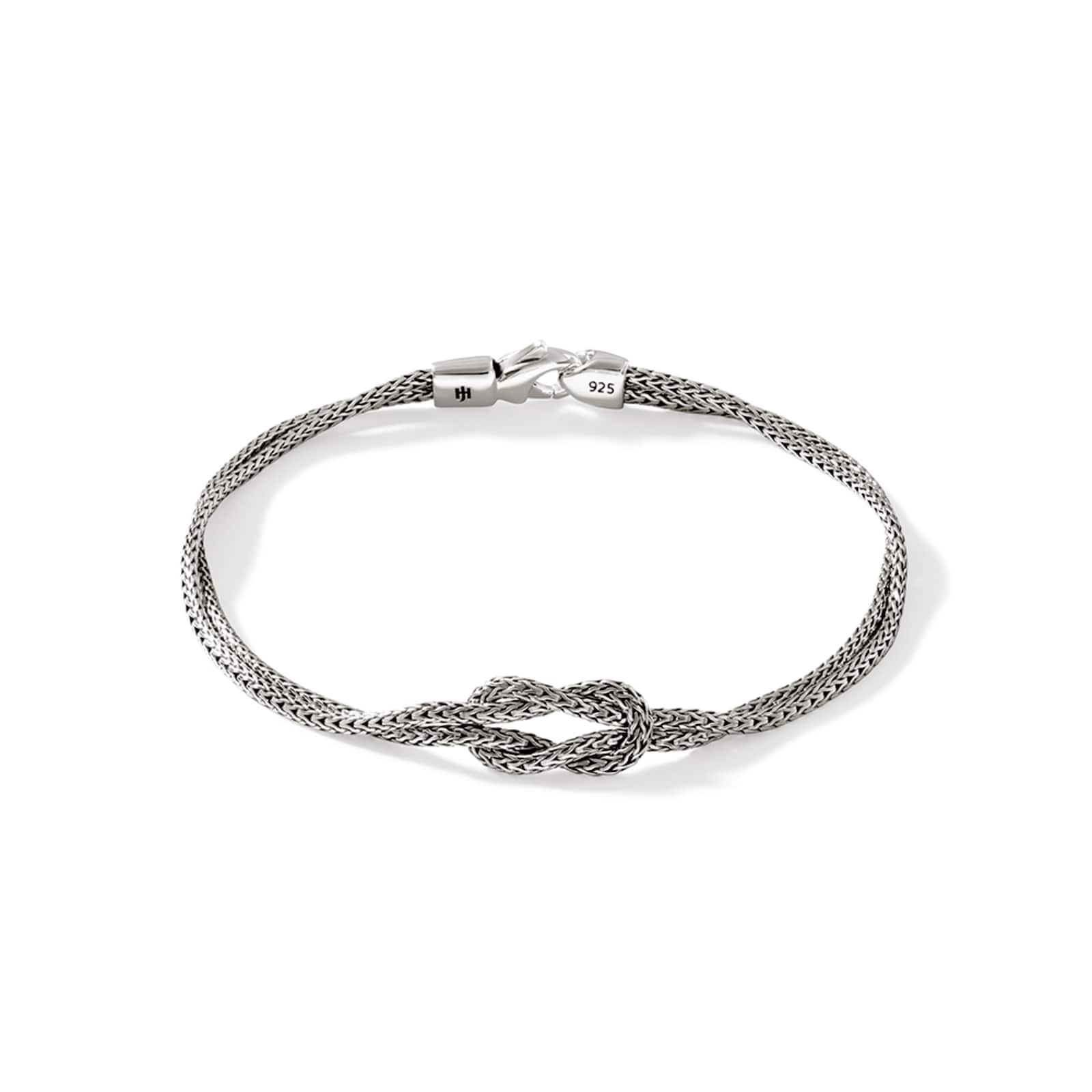 John Hardy Sterling Silver Love Knot Bracelet, 3.6mm - Size Extra Large