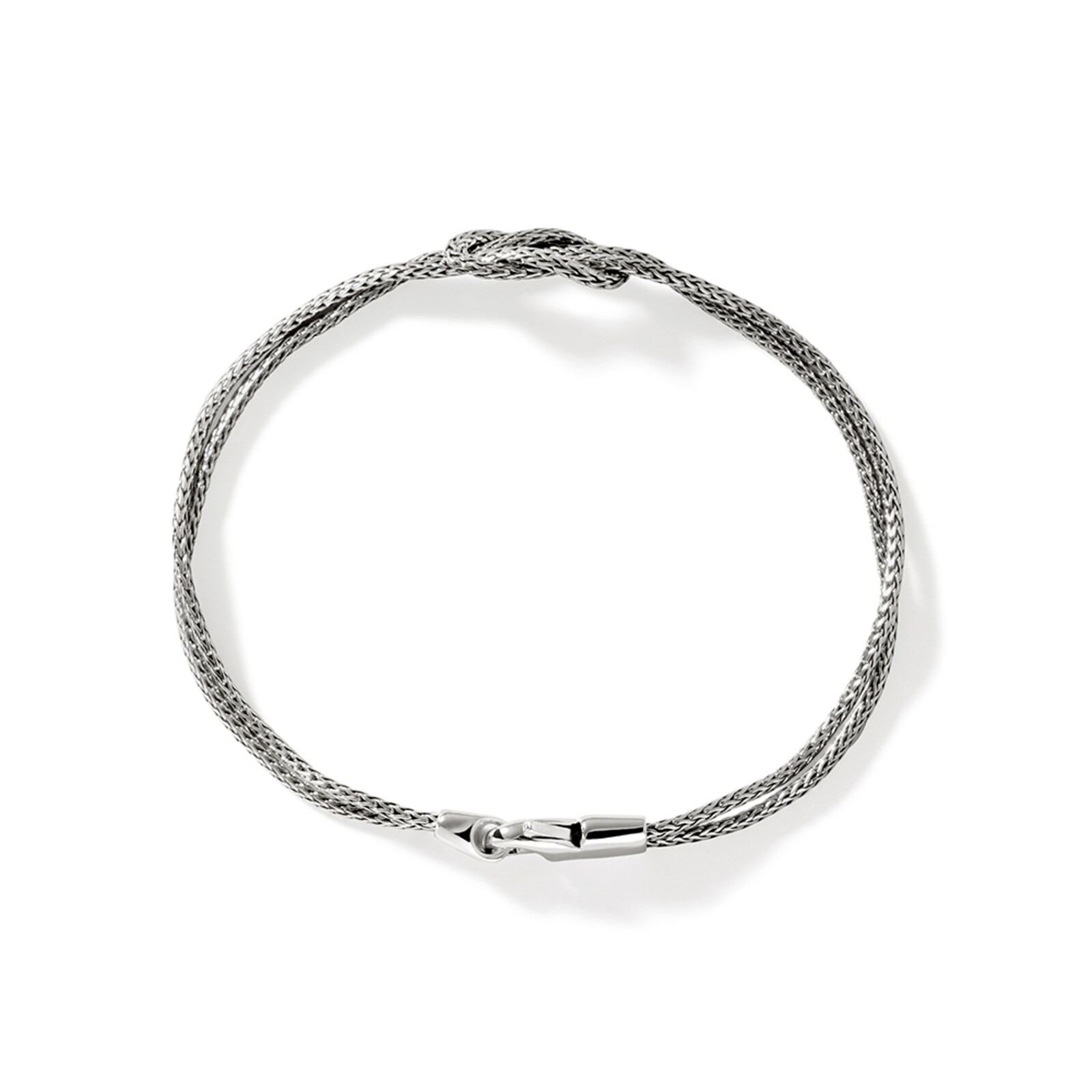 John Hardy Sterling Silver Love Knot Bracelet, 3.6mm - Size Extra Large
