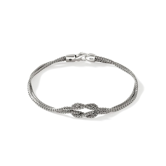 John Hardy Sterling Silver Love Knot Bracelet, 3.6mm - Size 2 x Extra Large