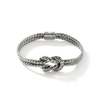 John Hardy Sterling Silver Love Knot Bracelet, 7mm - Size Large