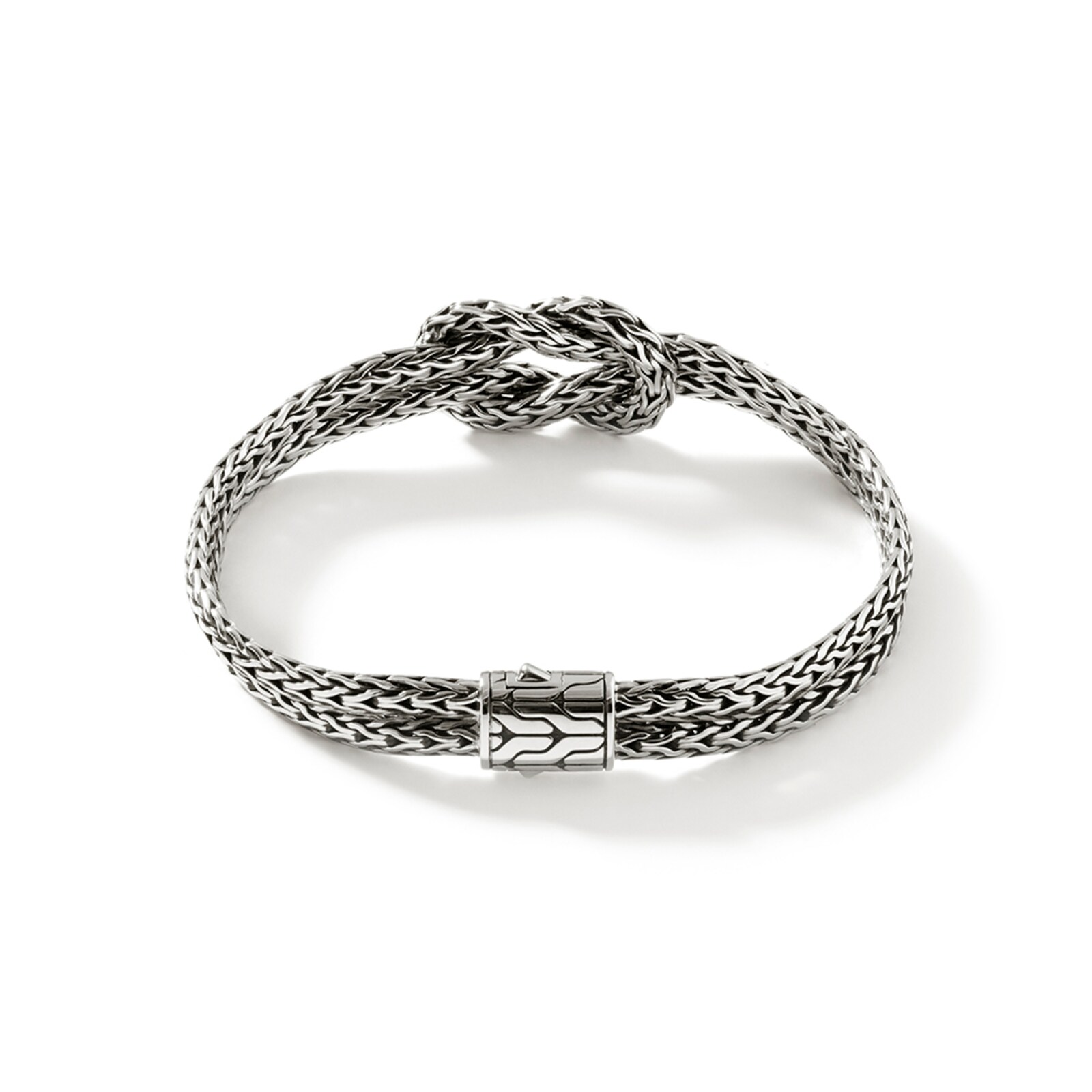 John Hardy Sterling Silver Love Knot Bracelet, 7mm - Size Large