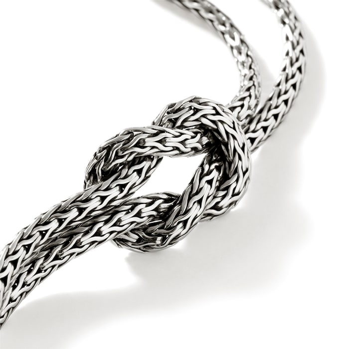 John Hardy Sterling Silver Love Knot Bracelet, 7mm - Size Large