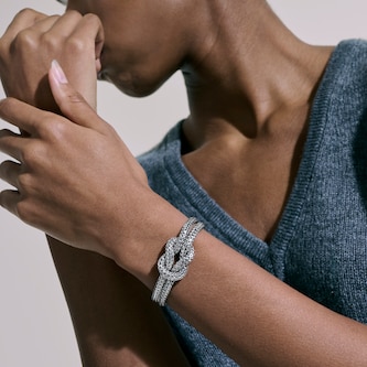 John Hardy Sterling Silver Love Knot Bracelet, 10mm - Size Small