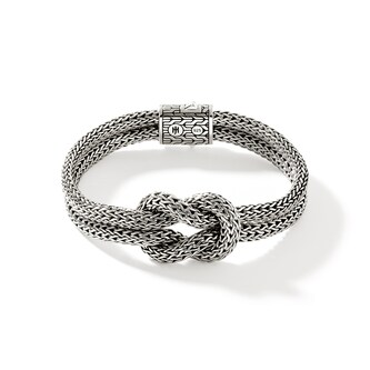 John Hardy Sterling Silver Love Knot Bracelet, 10mm - Size Large