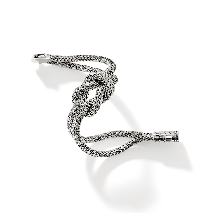 John Hardy Sterling Silver Love Knot Bracelet, 10mm - Size Extra Large