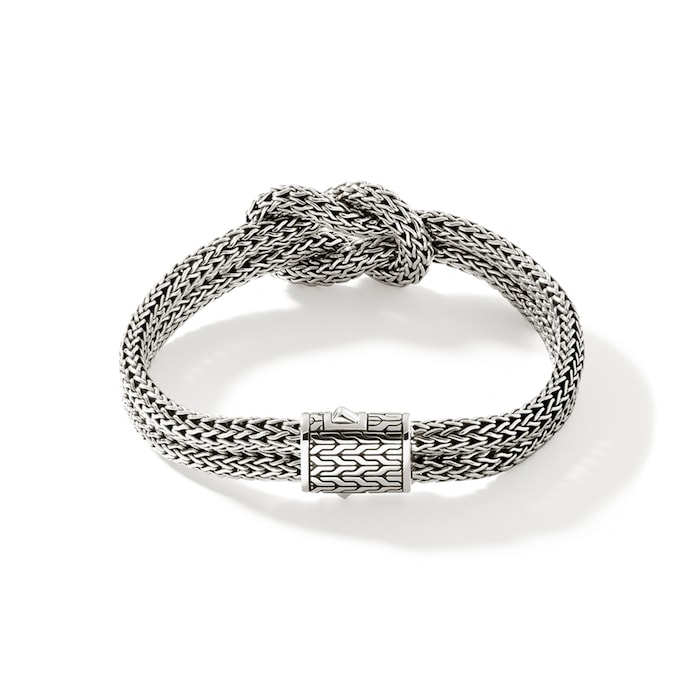 John Hardy Sterling Silver Love Knot Bracelet, 10mm - Size Extra Large