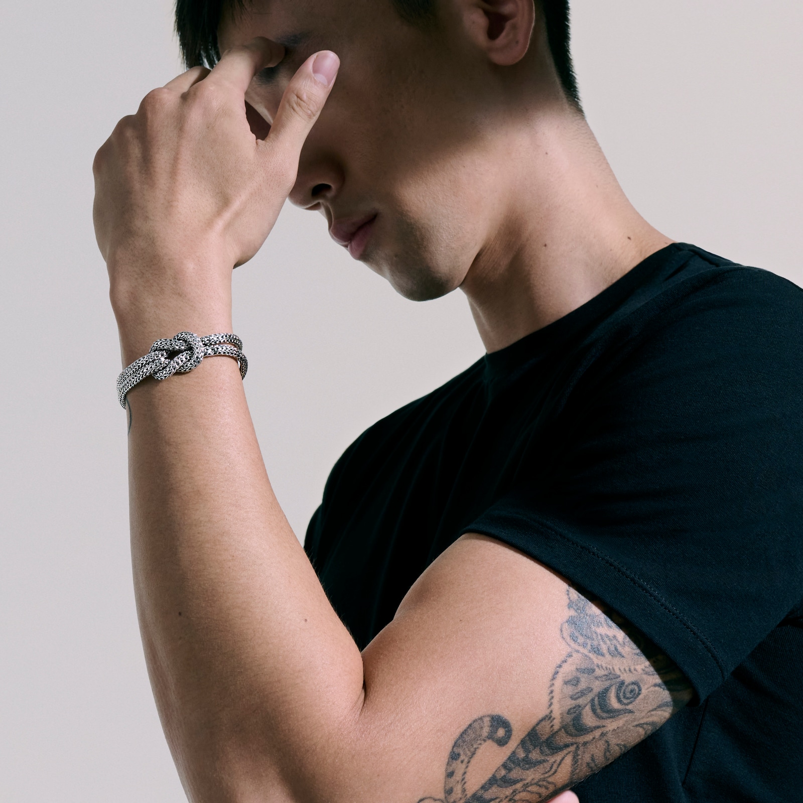 John Hardy Sterling Silver Love Knot Bracelet, 10mm - Size 2 x Extra Large