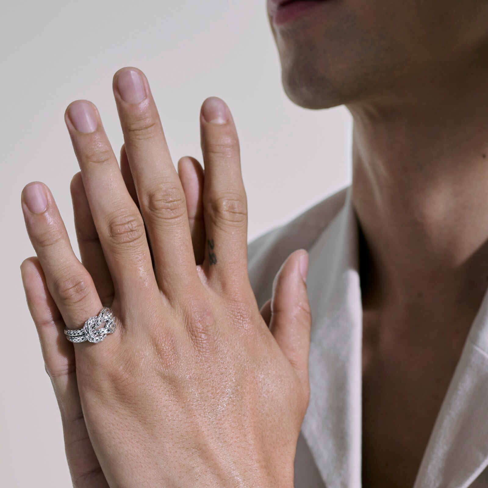 John Hardy Sterling Silver Love Knot Ring, 5mm - Size 8