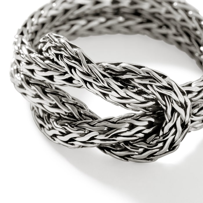 John Hardy Sterling Silver Love Knot Ring, 5mm - Size 9