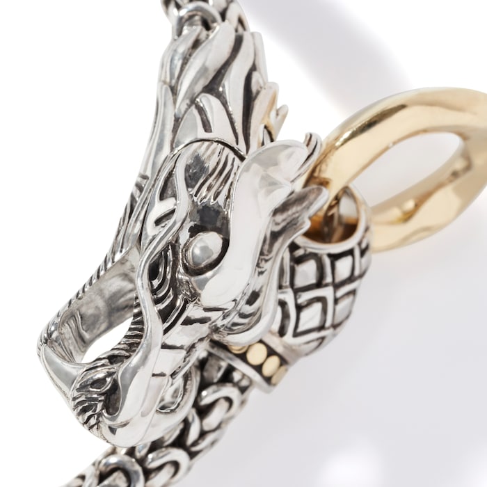 John Hardy Sterling Silver & 18K Yellow Gold Naga Bracelet, 6mm - Size Small