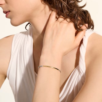 John Hardy Sterling Silver & 14K Yellow Gold JH Essential Bracelet, 2.5mm - Size Small