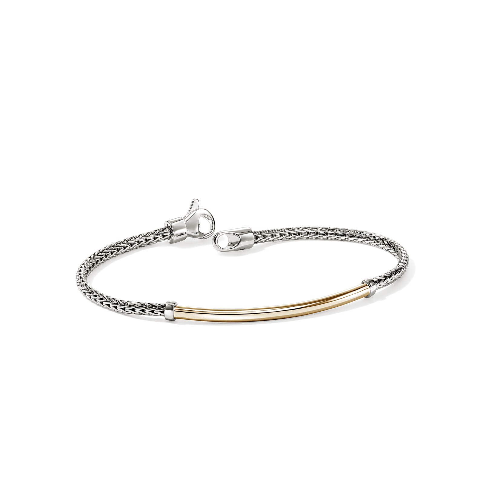 John Hardy Sterling Silver & 14K Yellow Gold JH Essential Bracelet, 2.5mm - Size Small