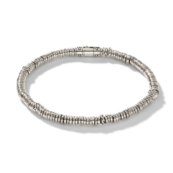 John Hardy Sterling Silver Heishi Bracelet, 4mm - Size Medium