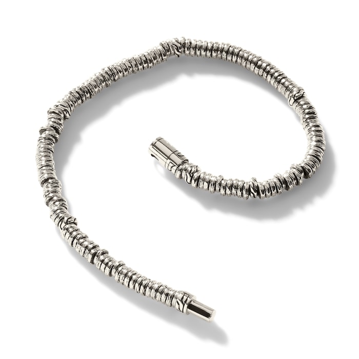 John Hardy Sterling Silver Heishi Bracelet, 4mm - Size Medium