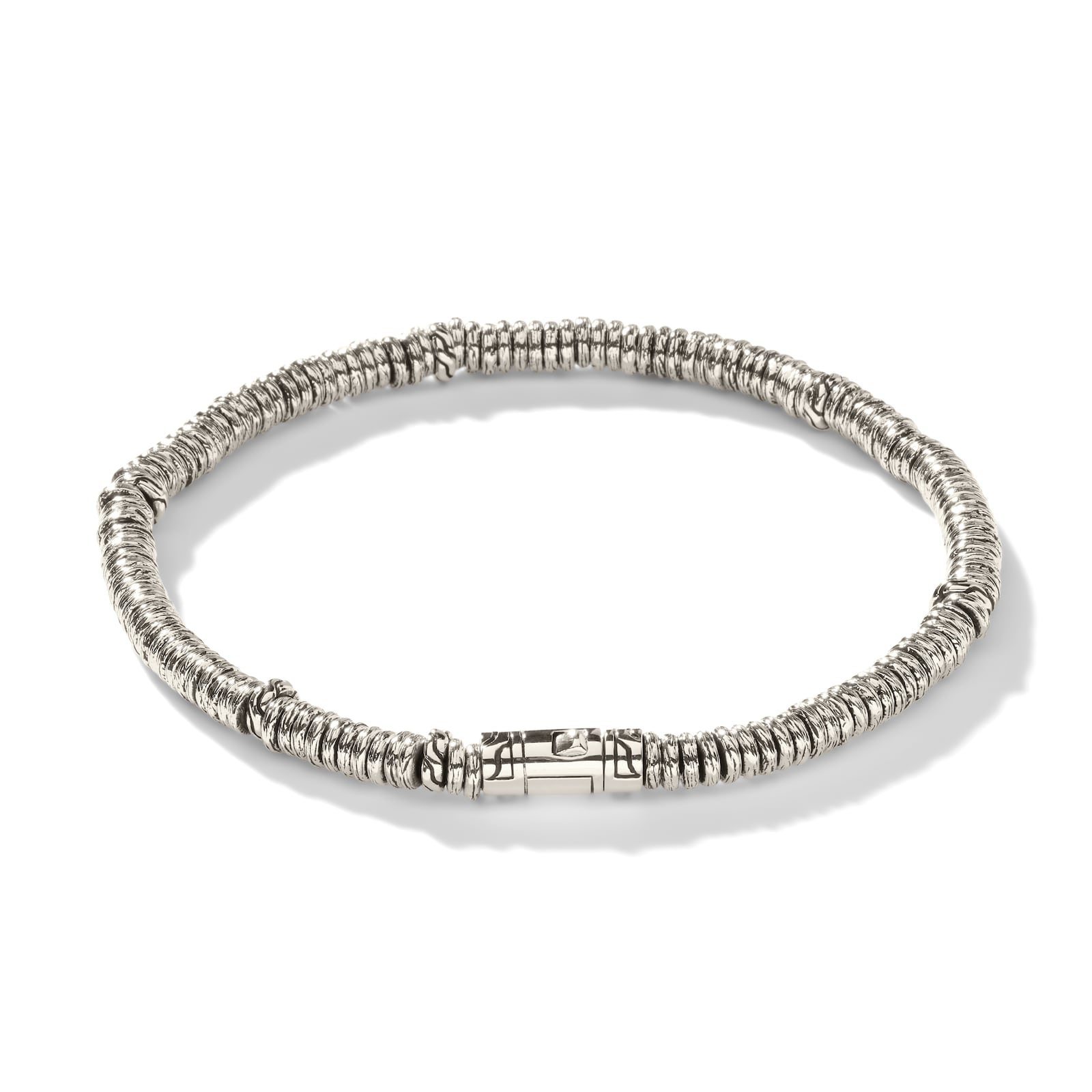 John Hardy Sterling Silver Heishi Bracelet, 4mm - Size Medium
