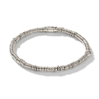 John Hardy Sterling Silver Heishi Bracelet, 4mm - Size Extra Large