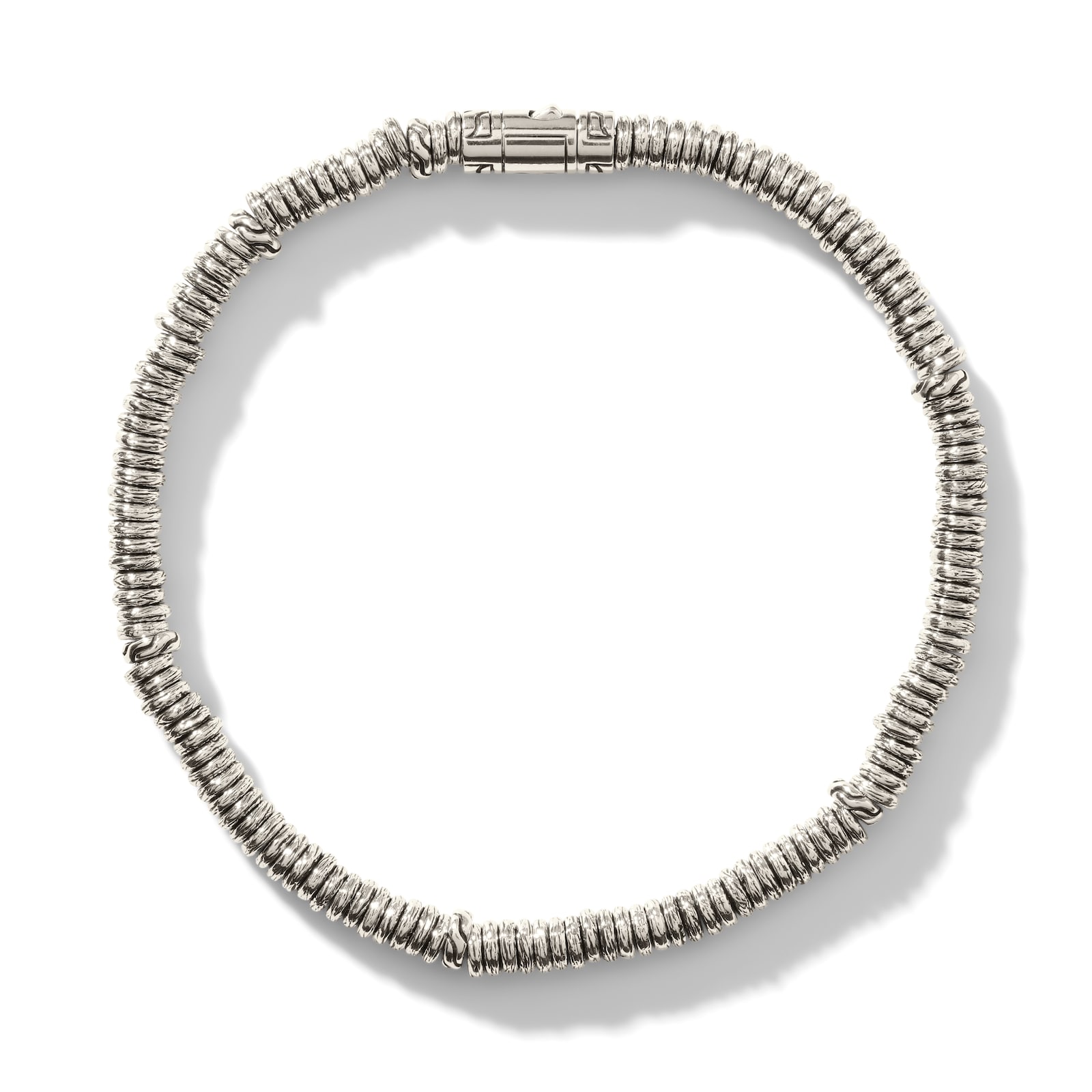 John Hardy Sterling Silver Heishi Bracelet, 4mm - Size Extra Large