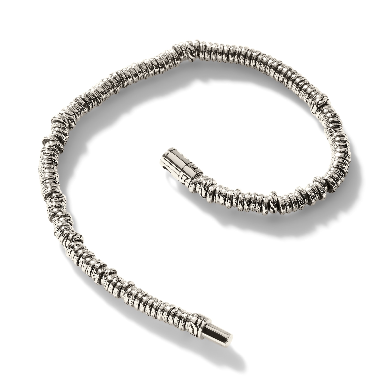 John Hardy Sterling Silver Heishi Bracelet, 4mm - Size Extra Large