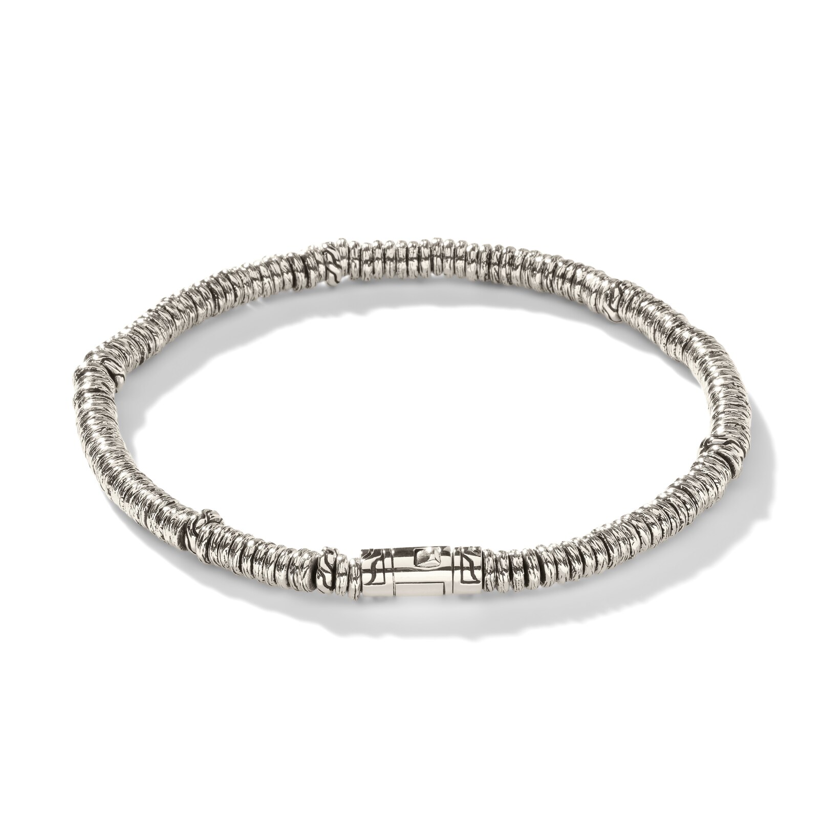 John Hardy Sterling Silver Heishi Bracelet, 4mm - Size Extra Large