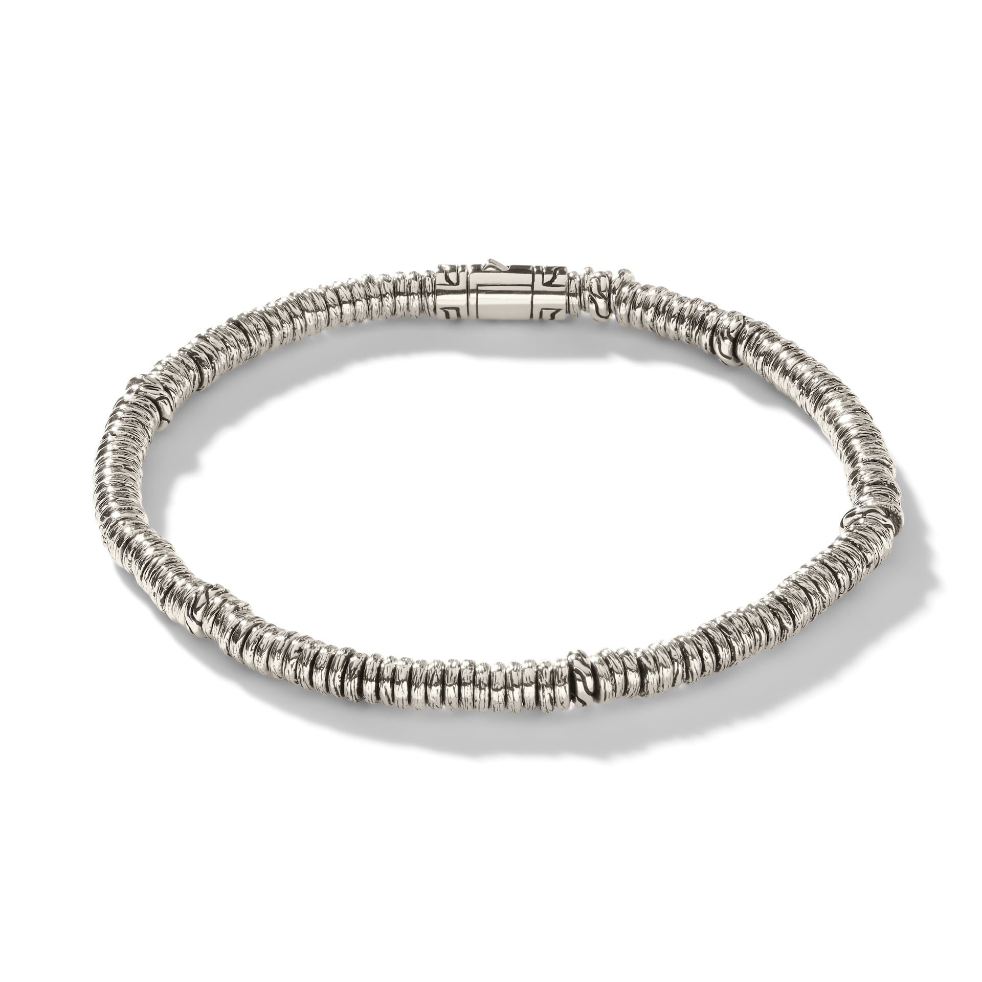 John Hardy Sterling Silver Heishi Bracelet, 4mm - Size 2 x Extra Large John Hardy Sterling Silver Heishi Bracelet, 4mm - Size 2 x Extra Large
