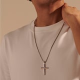 John Hardy Sterling Silver Cross Pendant Necklace, 2.7mm - 22 inches