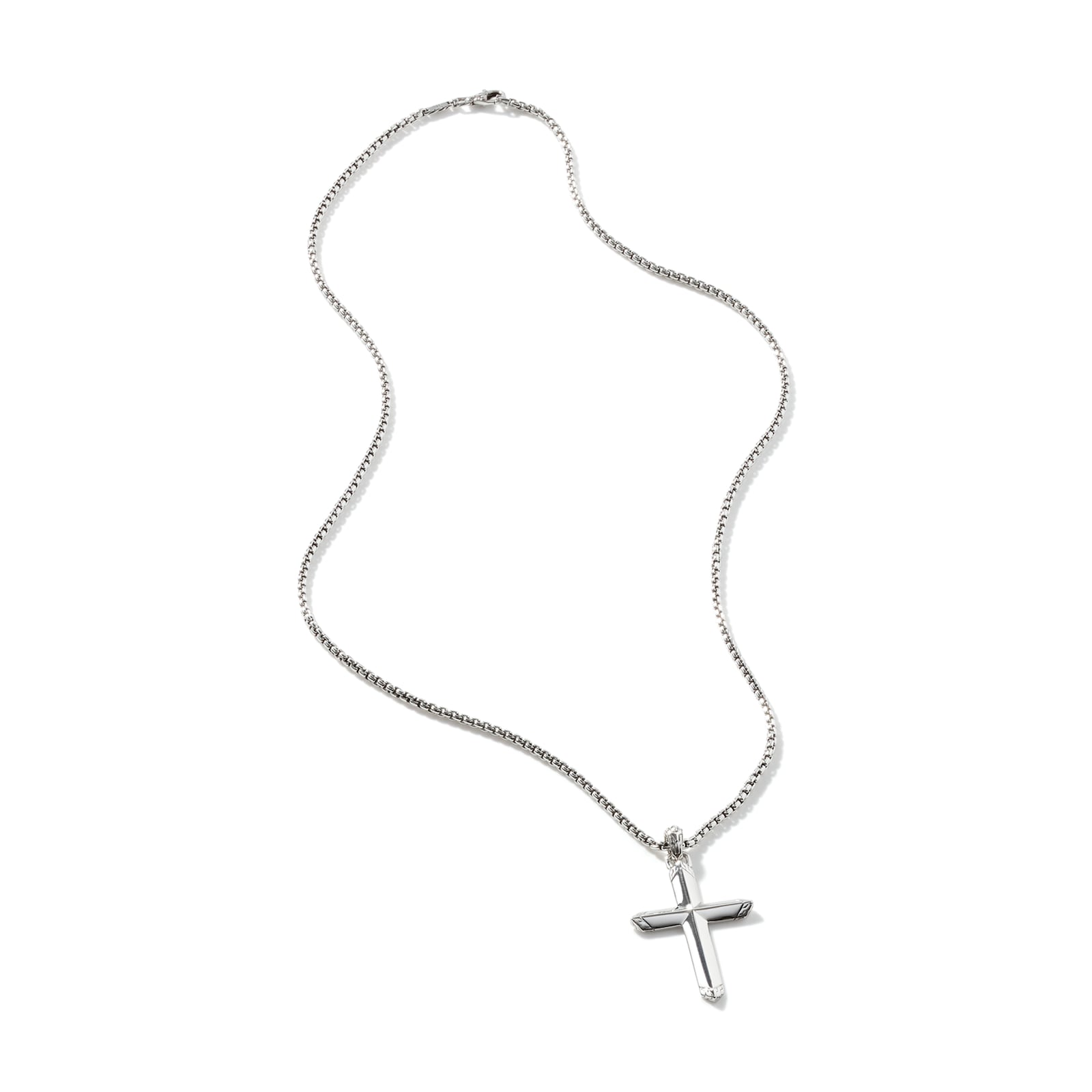 John Hardy Sterling Silver Cross Pendant Necklace, 2.7mm - 22 inches