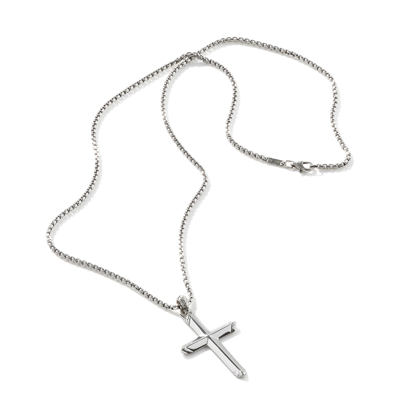John Hardy Sterling Silver Cross Pendant Necklace, 2.7mm - 22 inches