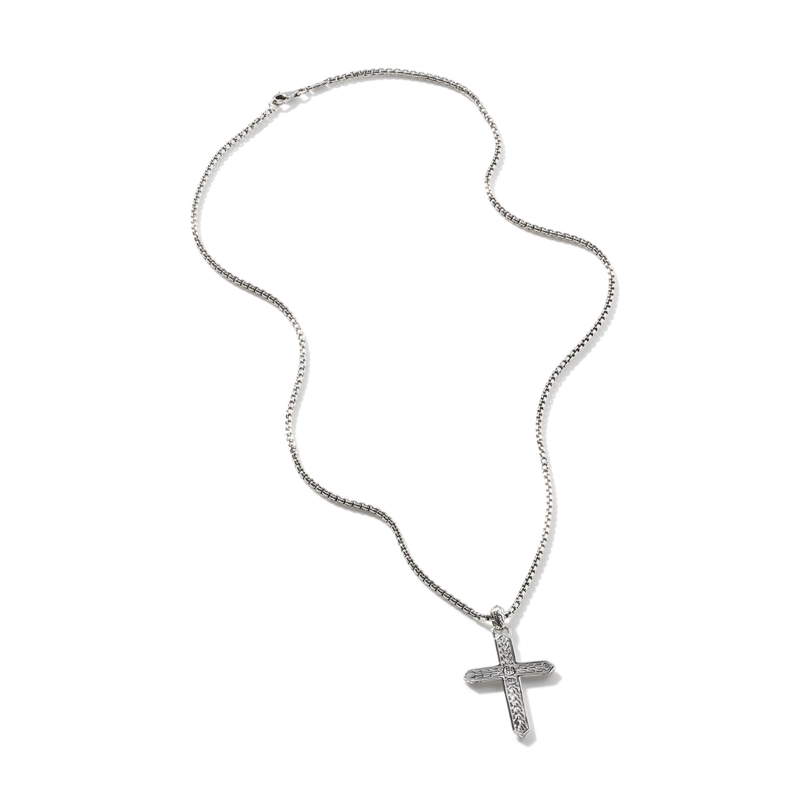 John Hardy Sterling Silver Cross Pendant Necklace, 2.7mm - 26 inches